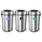 Alpine Industries Trash Can, Stainless Steel Brushed, Stainless Steel/Plastic ALP470-65L-R-T-CO - alternate 1